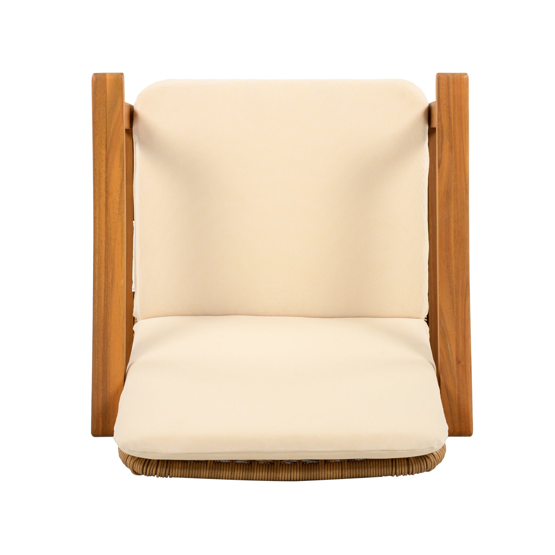 Outdoor Dining Chairs (Set of 2) - Teak / Beige - Image 10