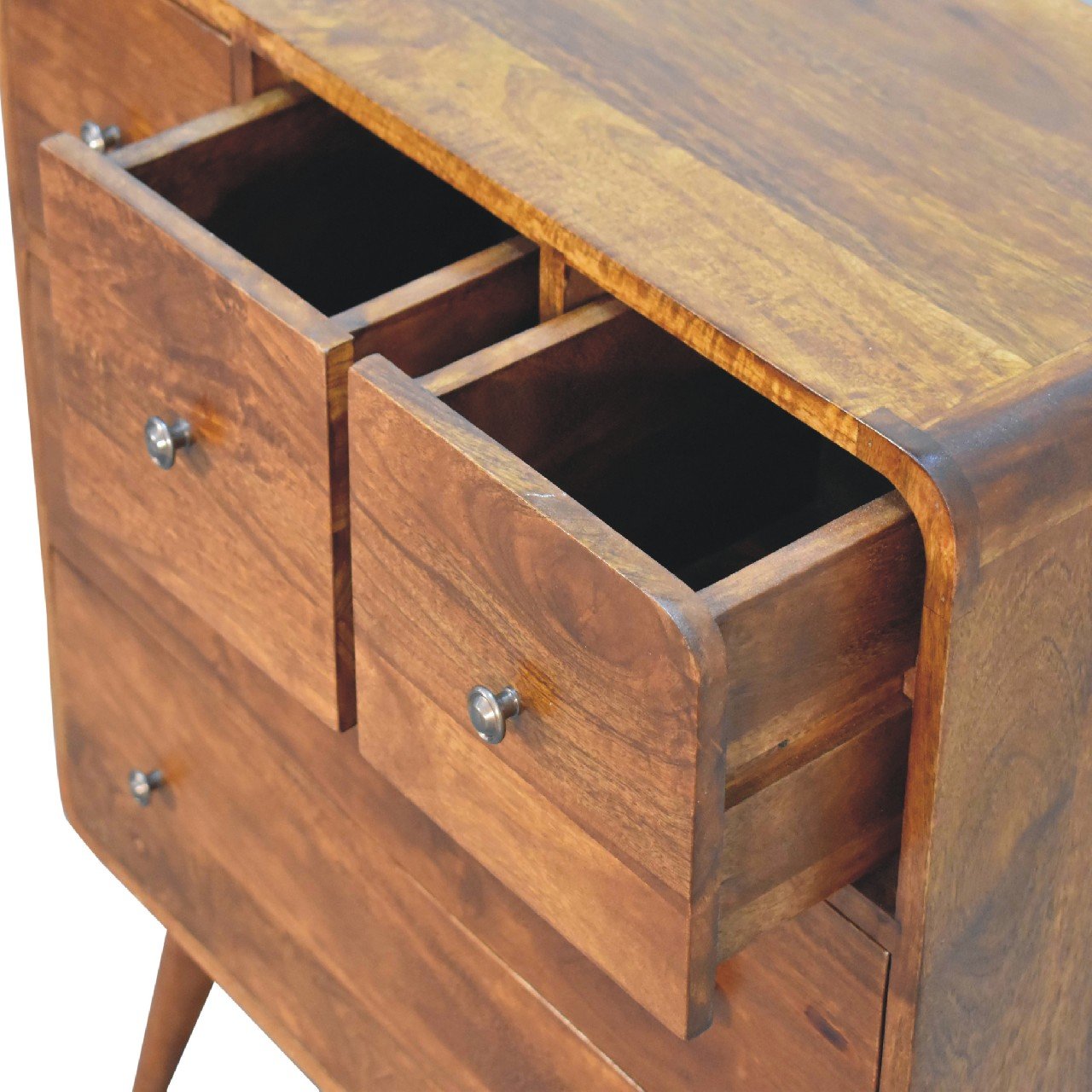 3 Over 2 Curved Chest - Brown - Image 5