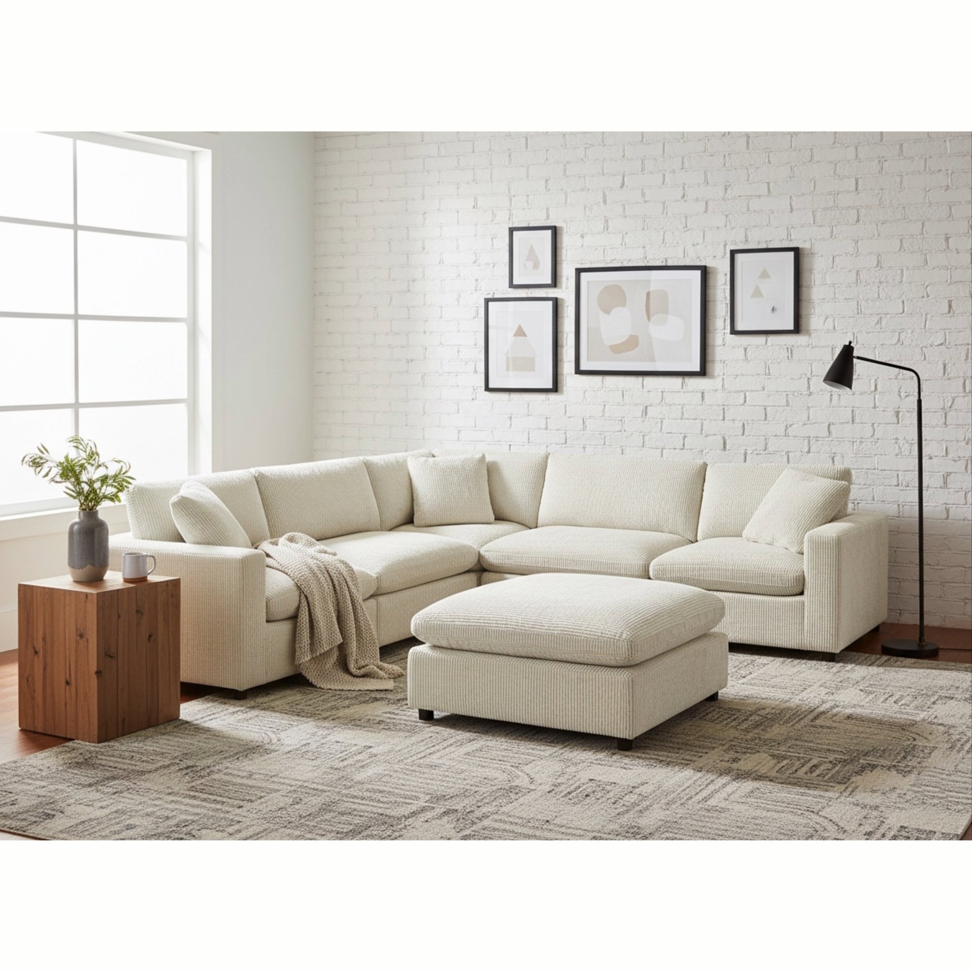 Chelsea - Modular 6 Piece Sectional - Beige - Image 2