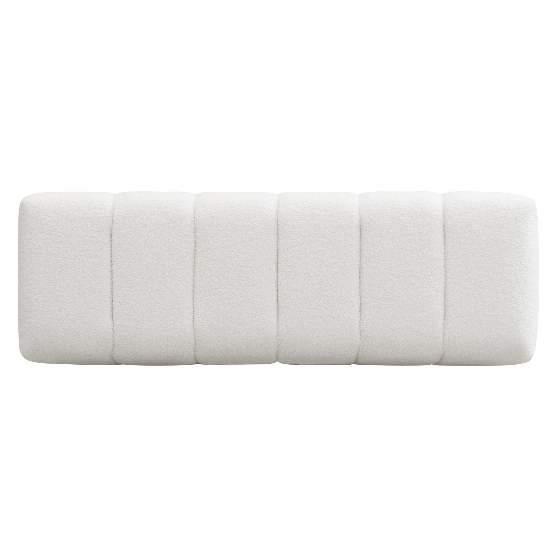 Upholstered Dining Bench For Dining Room - White - Image 6