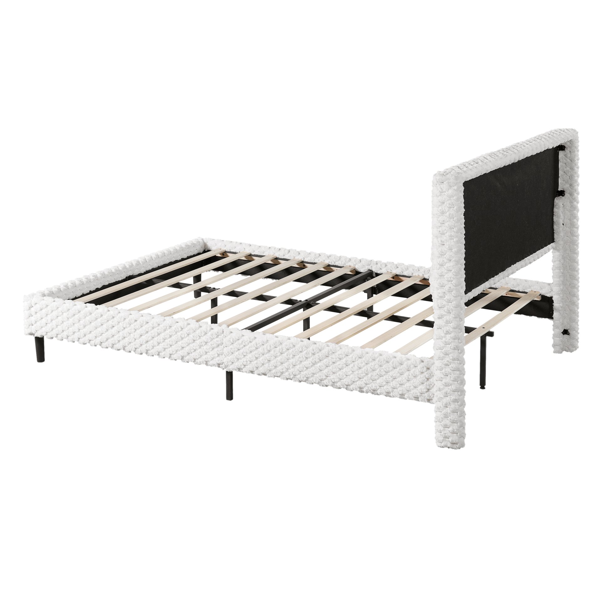 Queen Size With Comfortable Backrest For Bedroom - White - Image 5