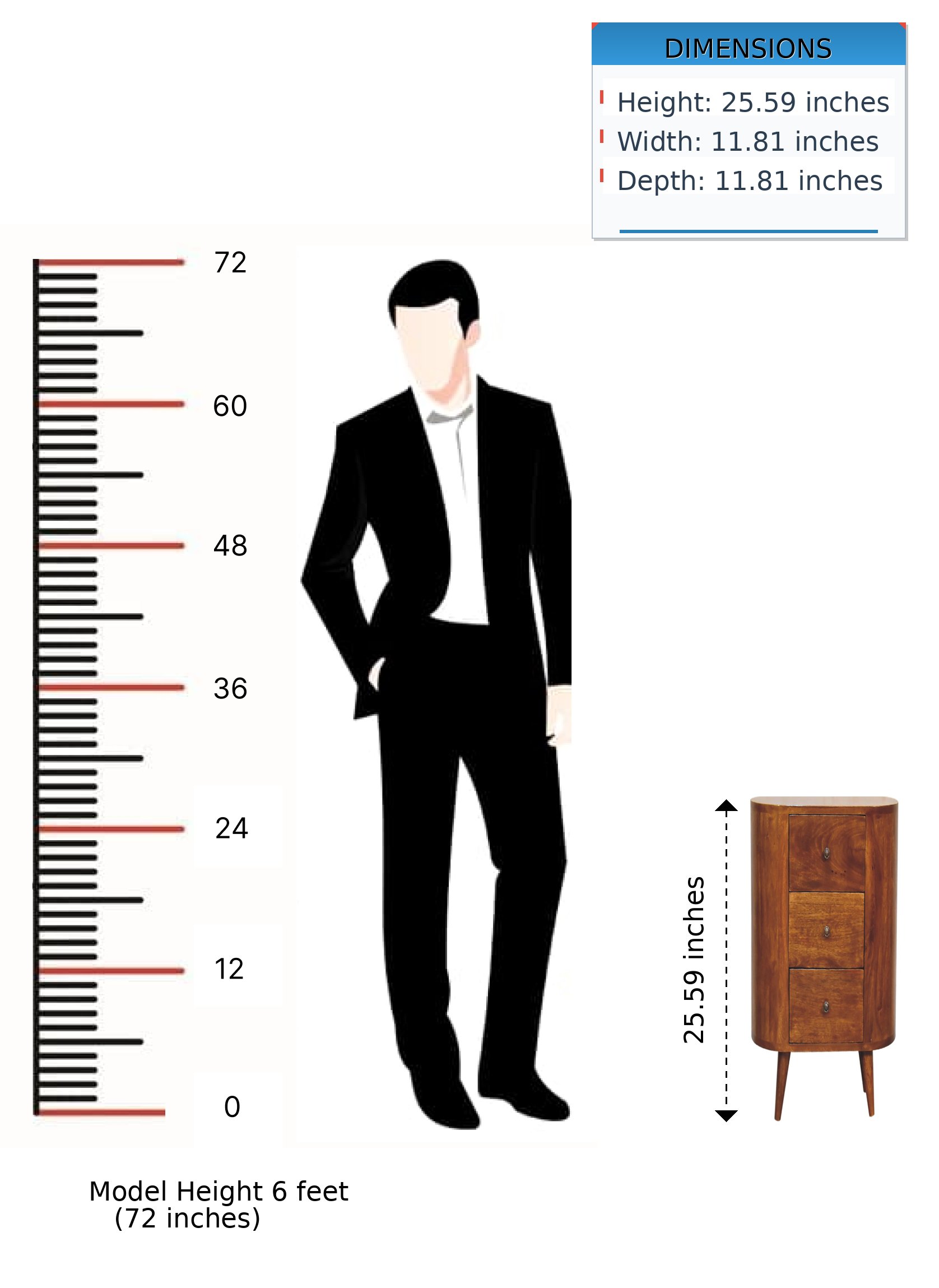 Mini Cabinet - Chestnut - Image 14