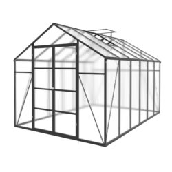 Gain Height Windproof Greenhouse 10 X 12 Ft, All Season Outdoor Garden Shelter - Black