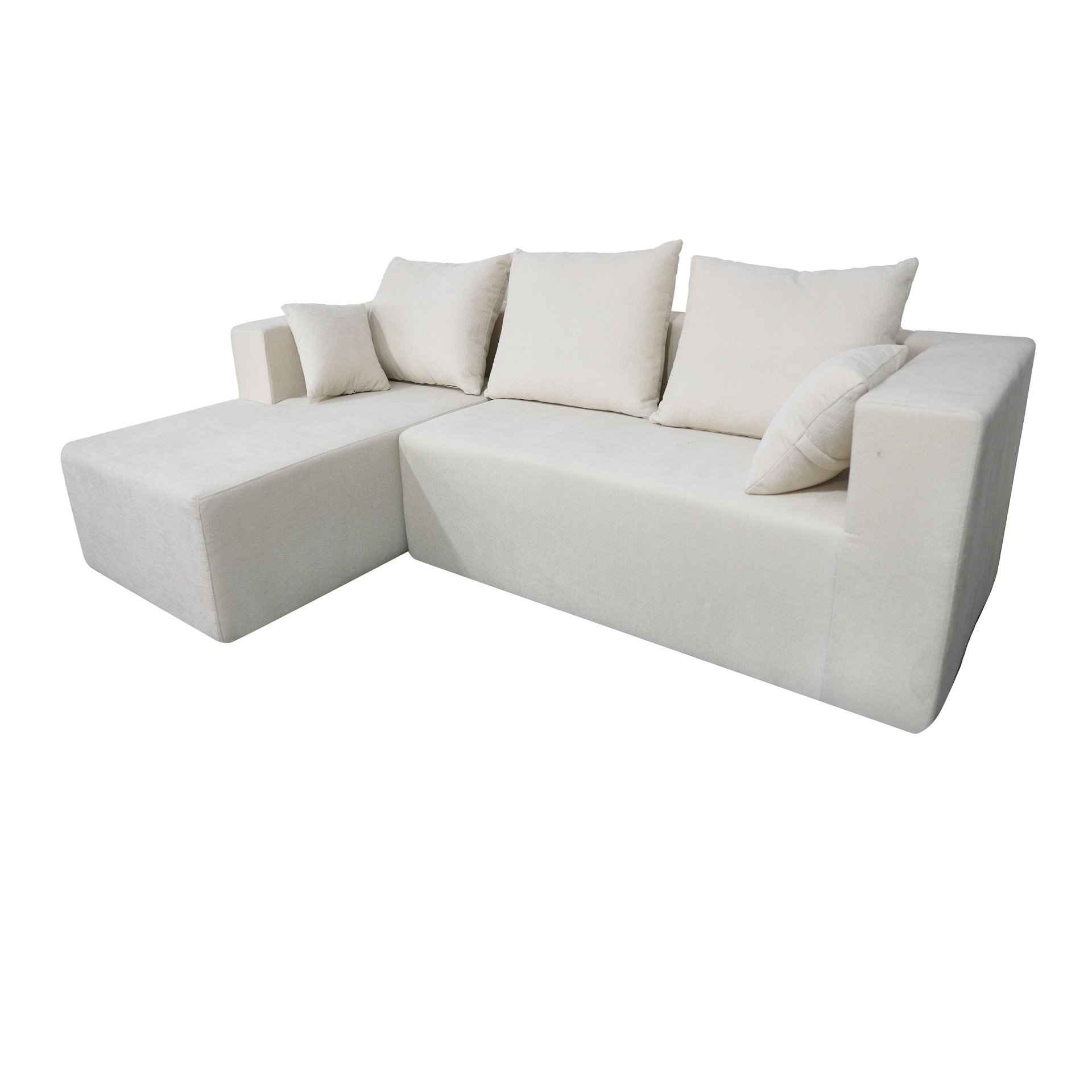 Corner Combination Sofa Sectional Couch, Modular Design For Living Spaces - Beige - Image 18
