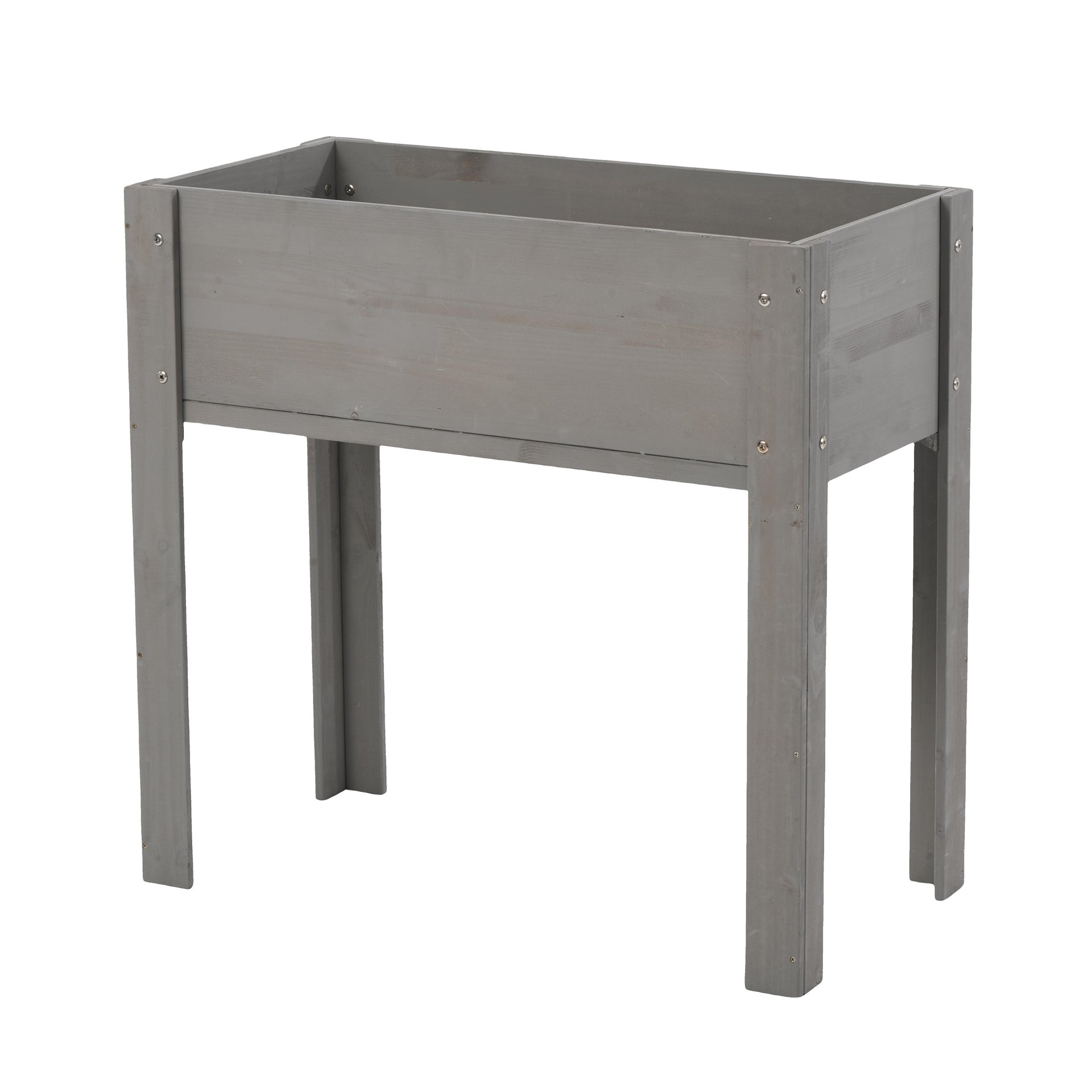 Raised Garden Bed With Legs, Elevated Planter Box For Outdoor Plants Flowers Fruits Vegetable Herb Growingg - Gray - Image 14