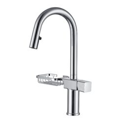 Cincosky - High Arc Pull Down Kitchen Faucet With Dual Function Sprayer, Chrome Stainless Steel, Single Hole - Chrome