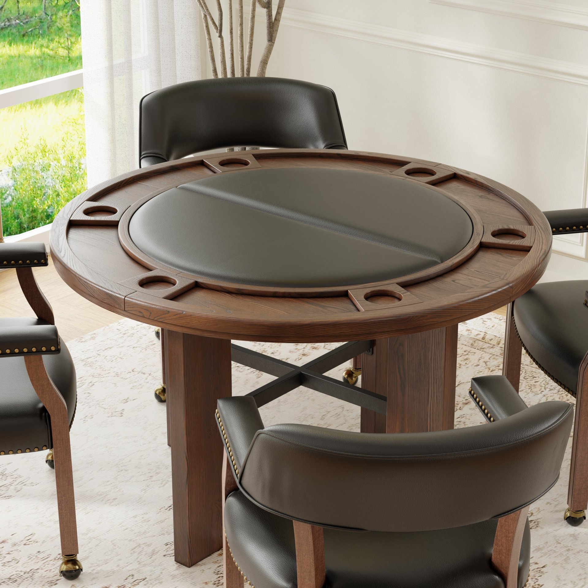 Gorman - Dining / Game Table - Walnut Brown - Image 17