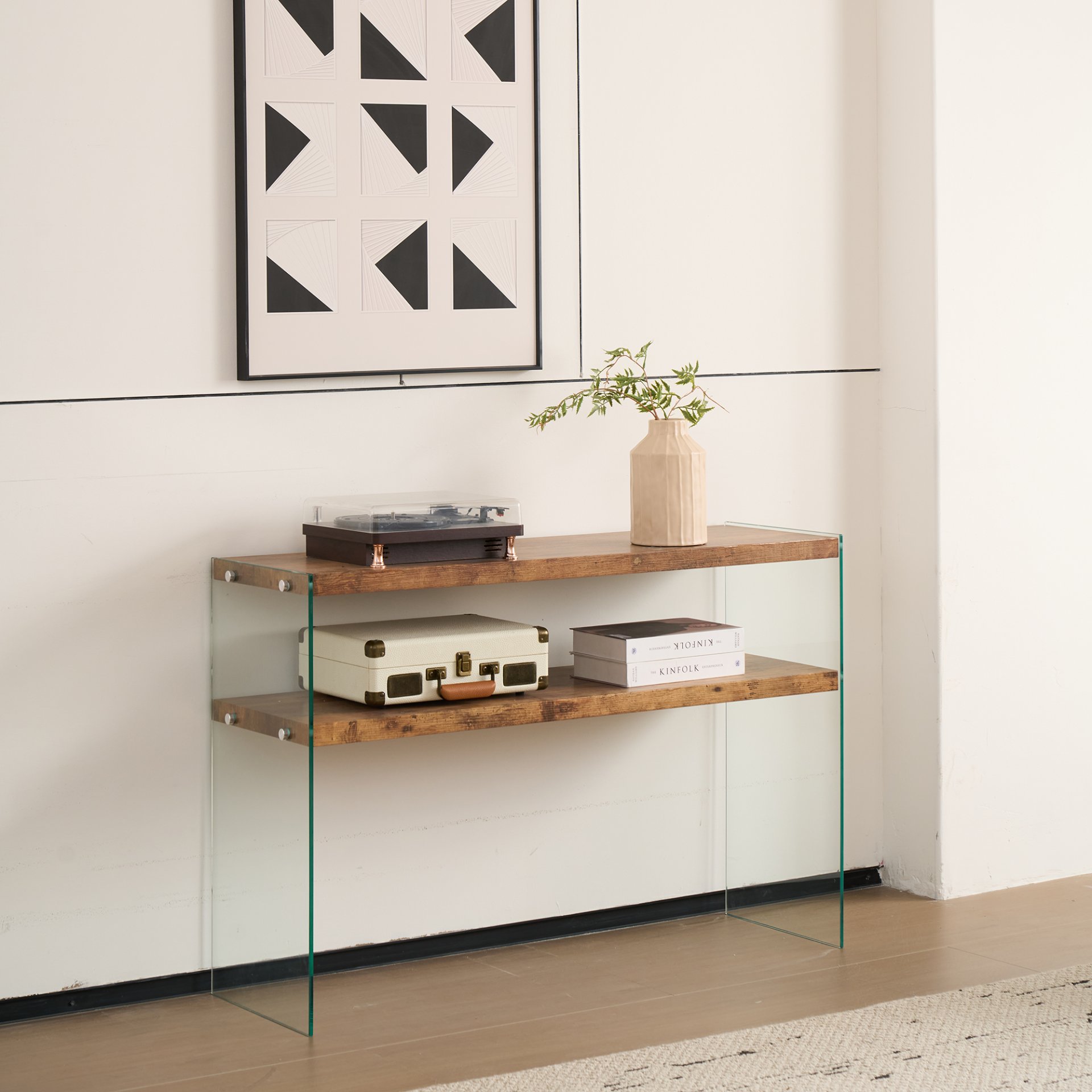 Console Table For Living Room - Walnut - Image 2