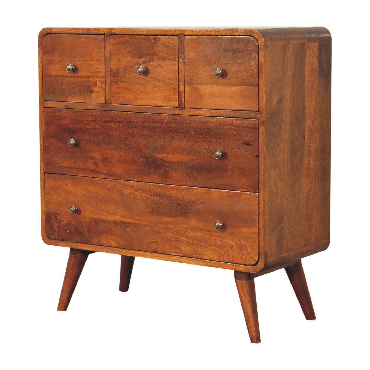 3 Over 2 Curved Chest - Brown - Image 4