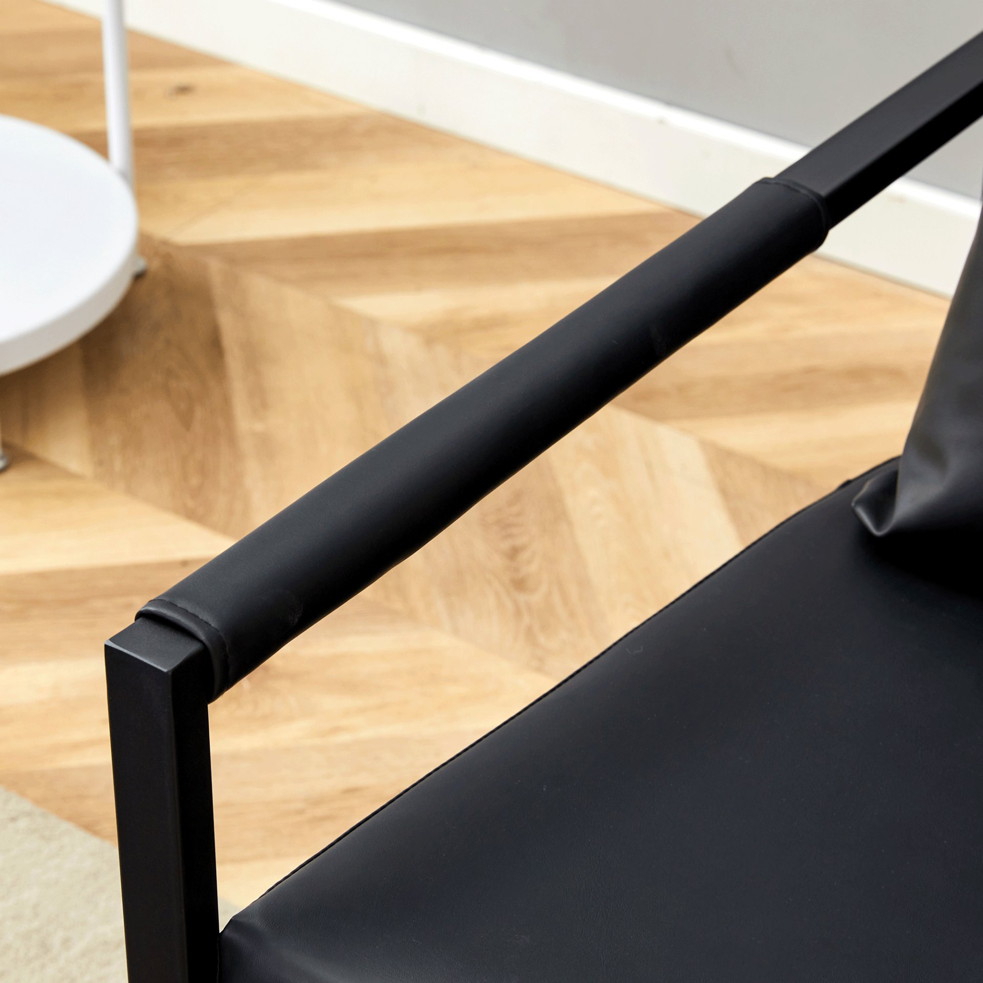 Classic Metal Frame Sofa Ergonomically Designed, A Perfect Blend Of Modern And Industrial Styles - Black - Image 14