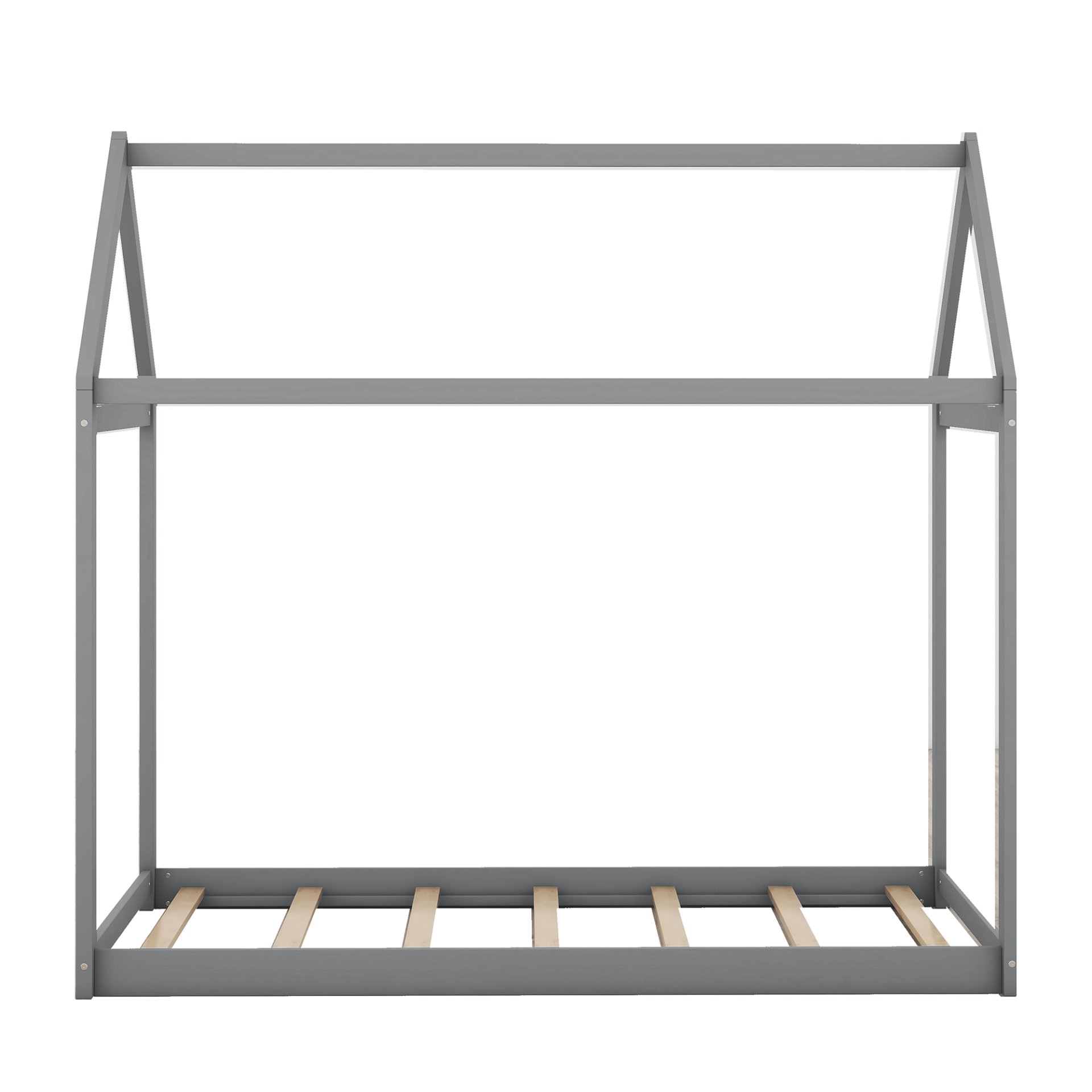 Twin Size House Shape Bed - Gray - Image 7