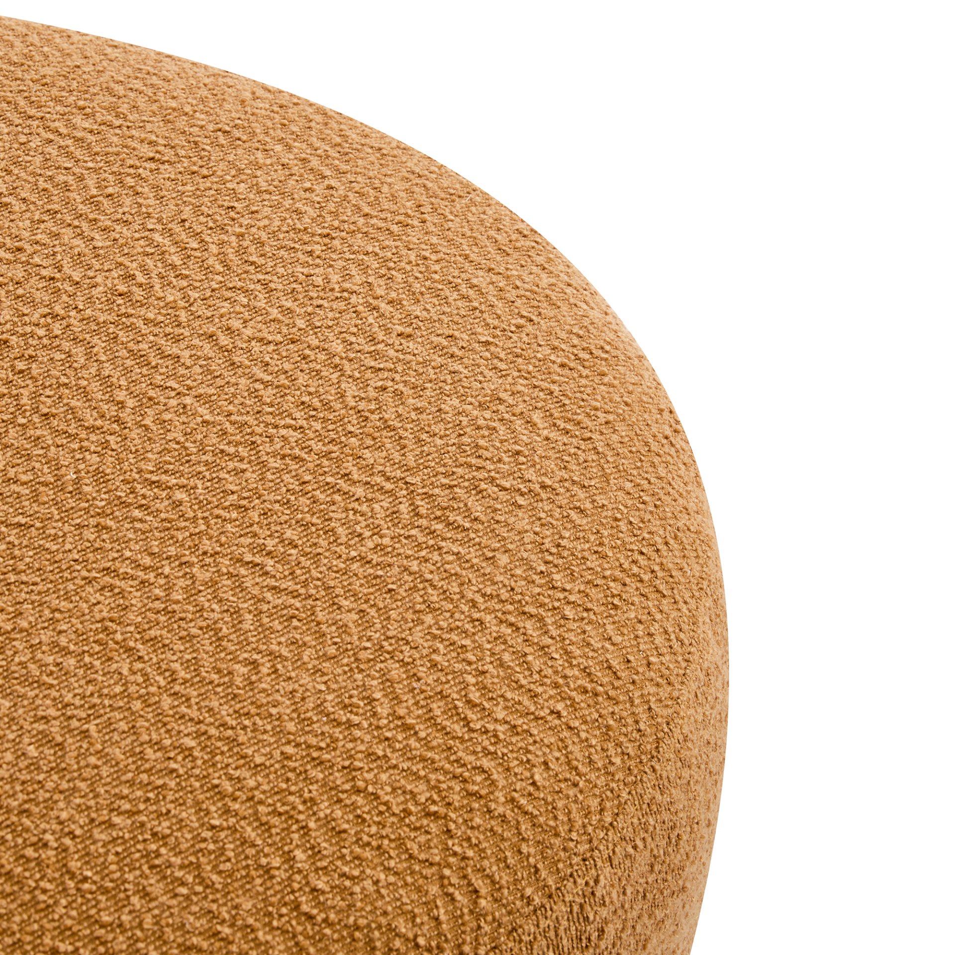Modish - Round Ottoman - Natural Wood / Pumpkin Orange - Image 6