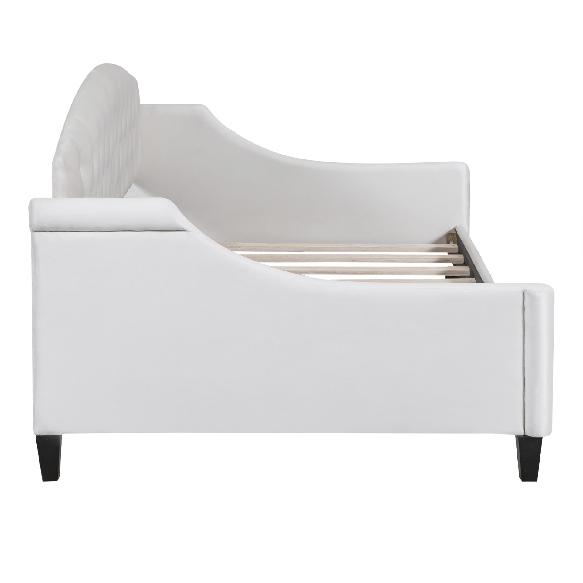Luxury Tufted Button Daybed, Twin - Beige - Image 7