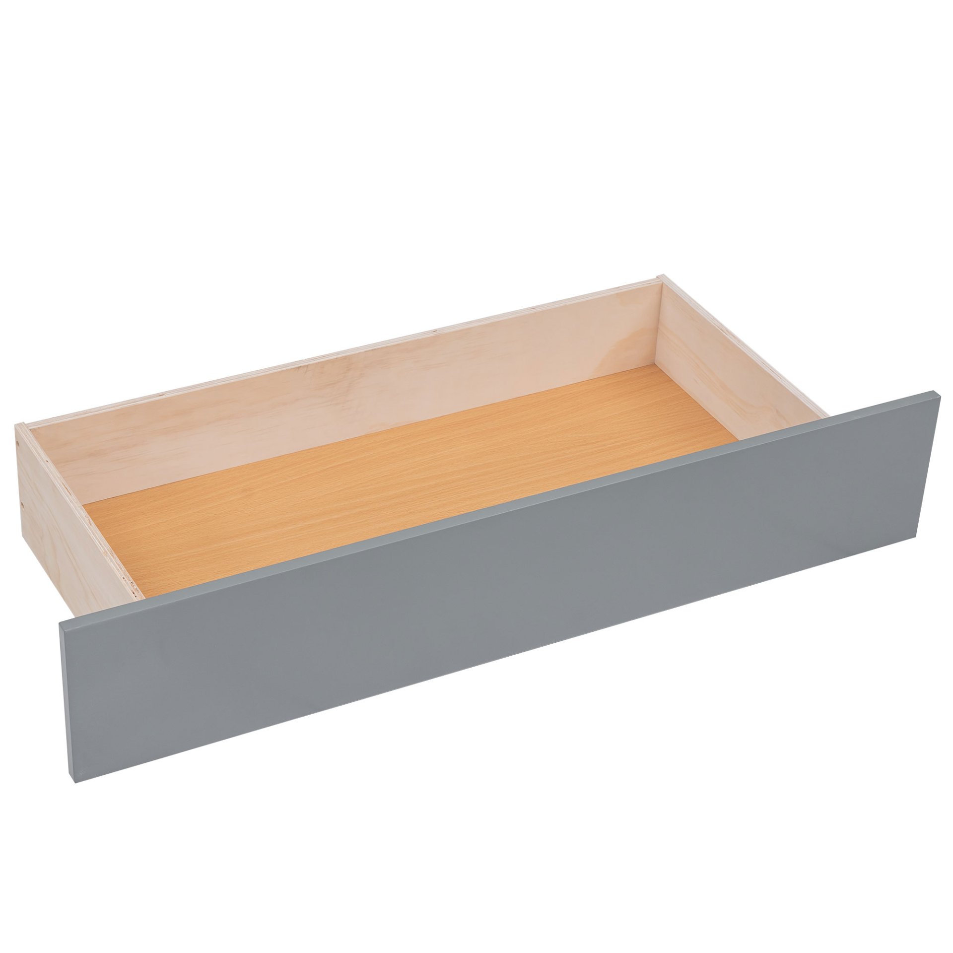 Queen Size Storage Platform Bed With LED Lights, 2 Drawers And Twin Trundle - Gray - Image 11