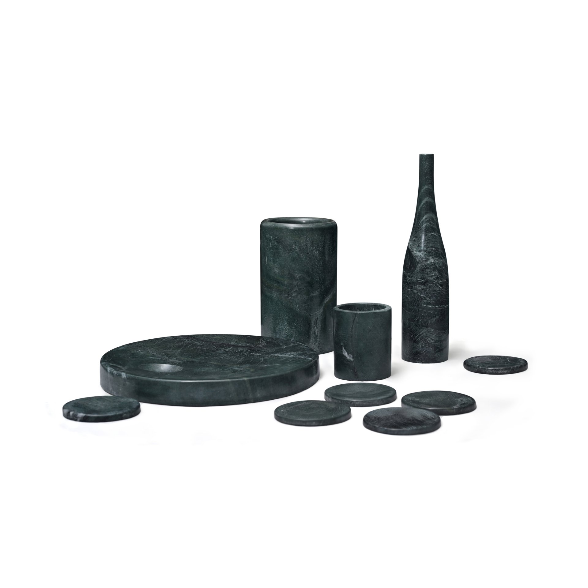 Natural Marble Dining Room Accessories Set, Luxury (Set of 10) - Green - Image 6