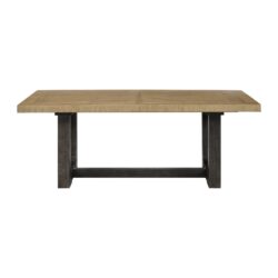 Trestle Dining Table With Base - Brown