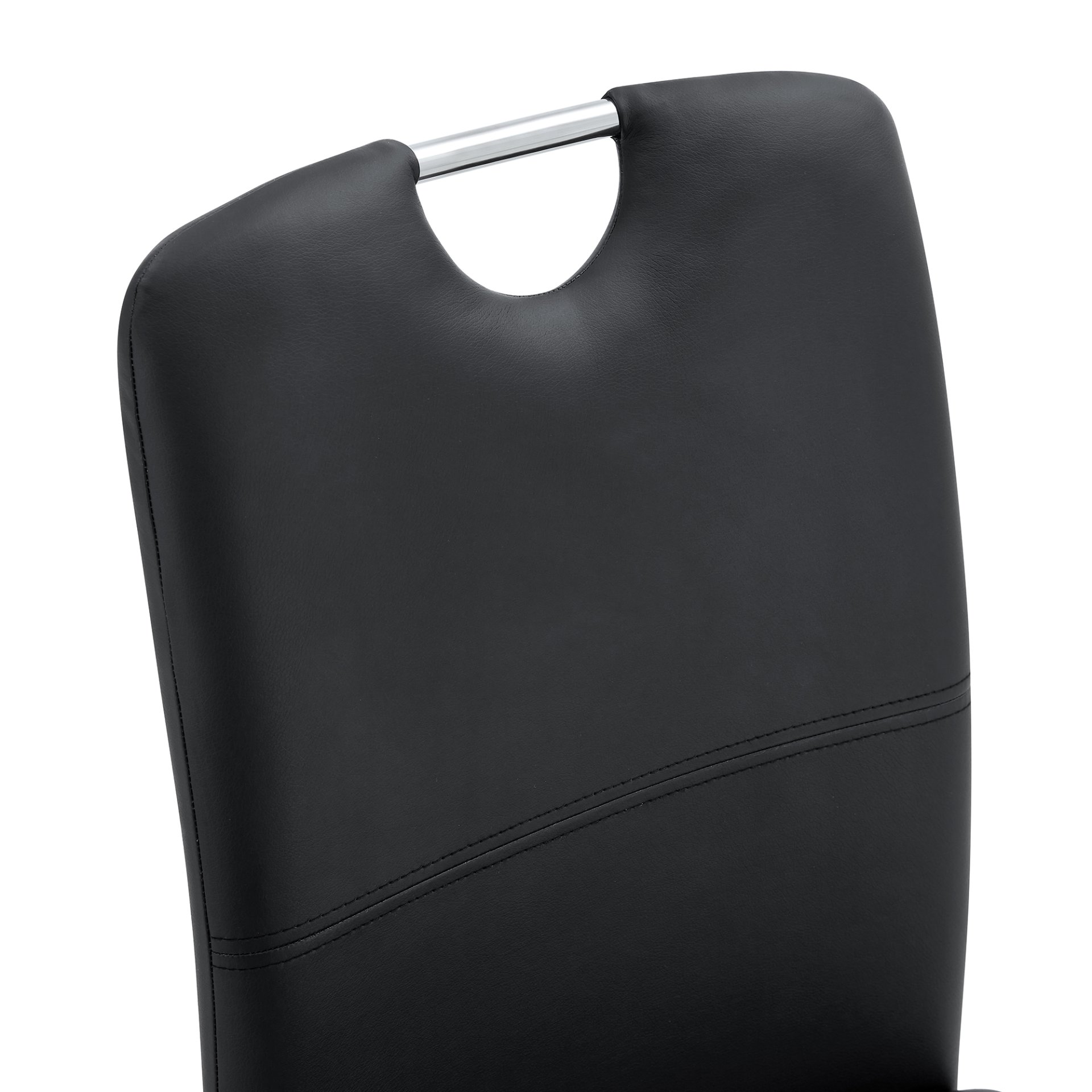 (Set of 4) Thickened Dining Chairs With Built In Spring Packages And Ergonomic Design Perfectly Blending Comfort And Elegance - Black - Image 12