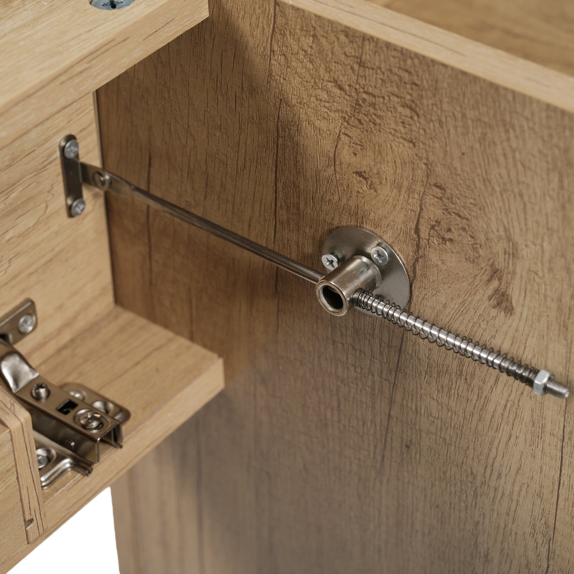 Single Bathroom Vanity With Smc Sink, Spacious Storage Cabinet - Wood - Image 15