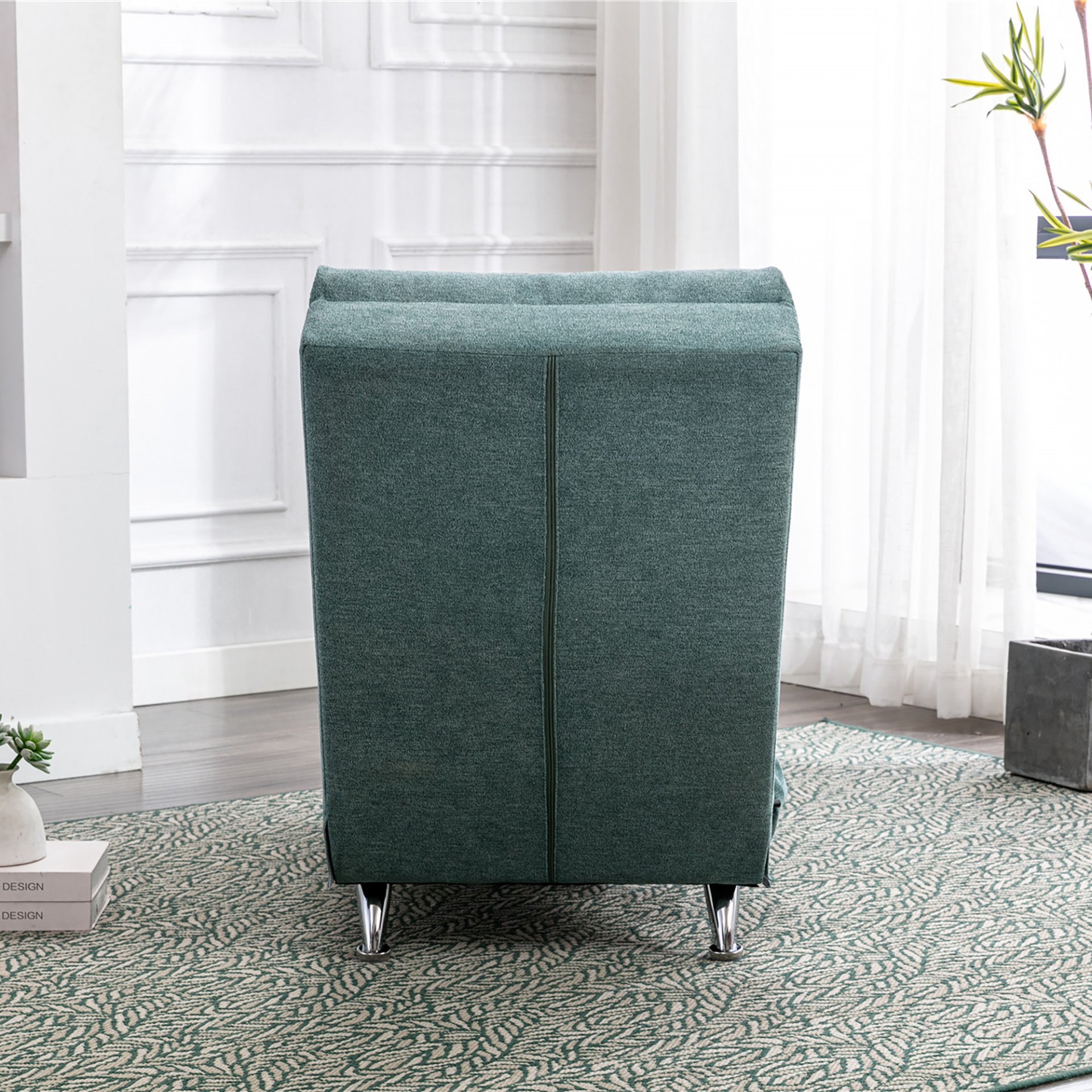 Ergonomic Electric Massage Chaise Lounge With Remote Control, 5 Modes For Relaxation - Teal - Image 8