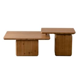 Square Coffee Table Set (Set of 2) - Natural
