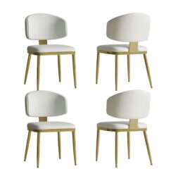 Modern Dining Chairs For Kitchen (Set of 2) - White