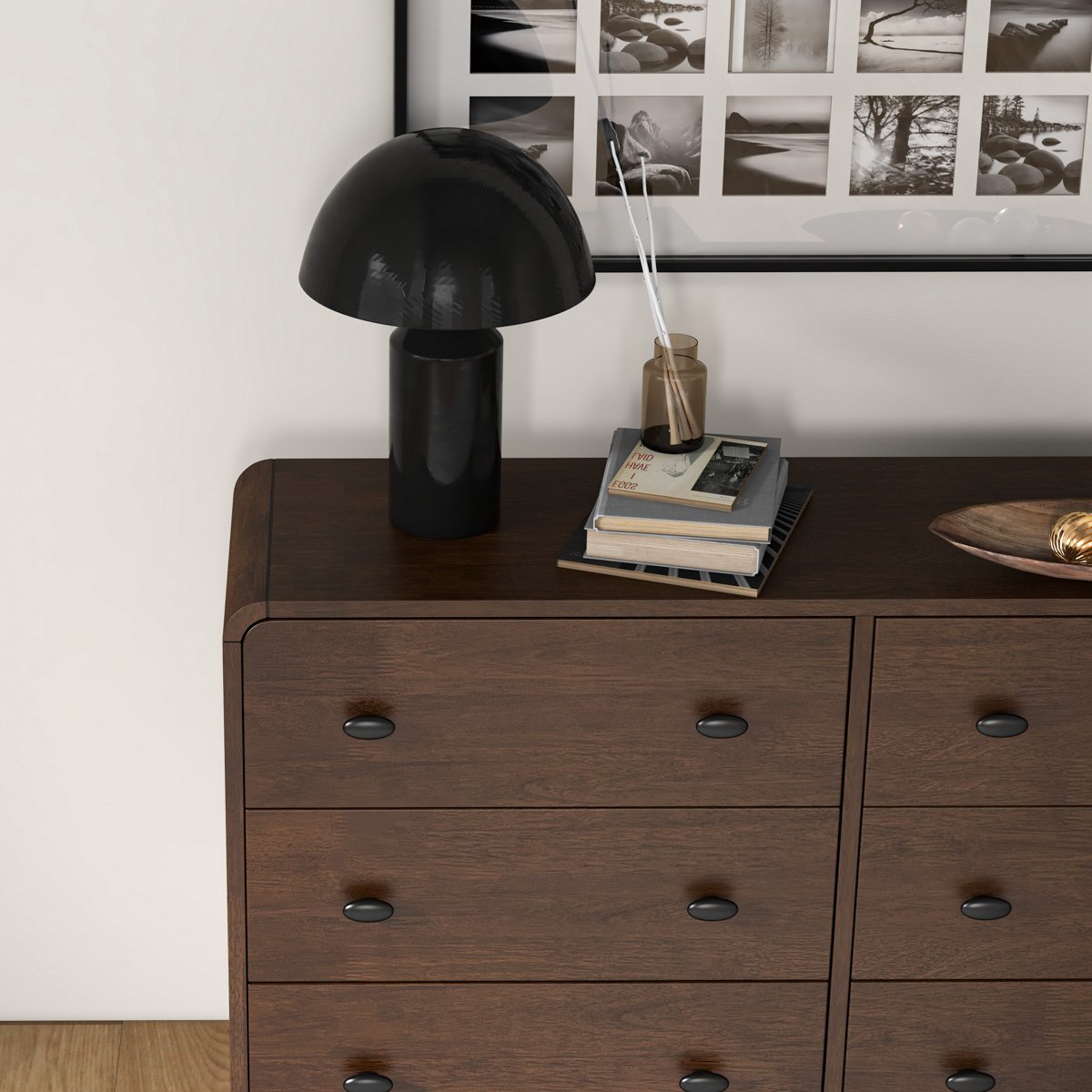 Alexa - Mid-Century Modern Dresser - Brown - Image 2