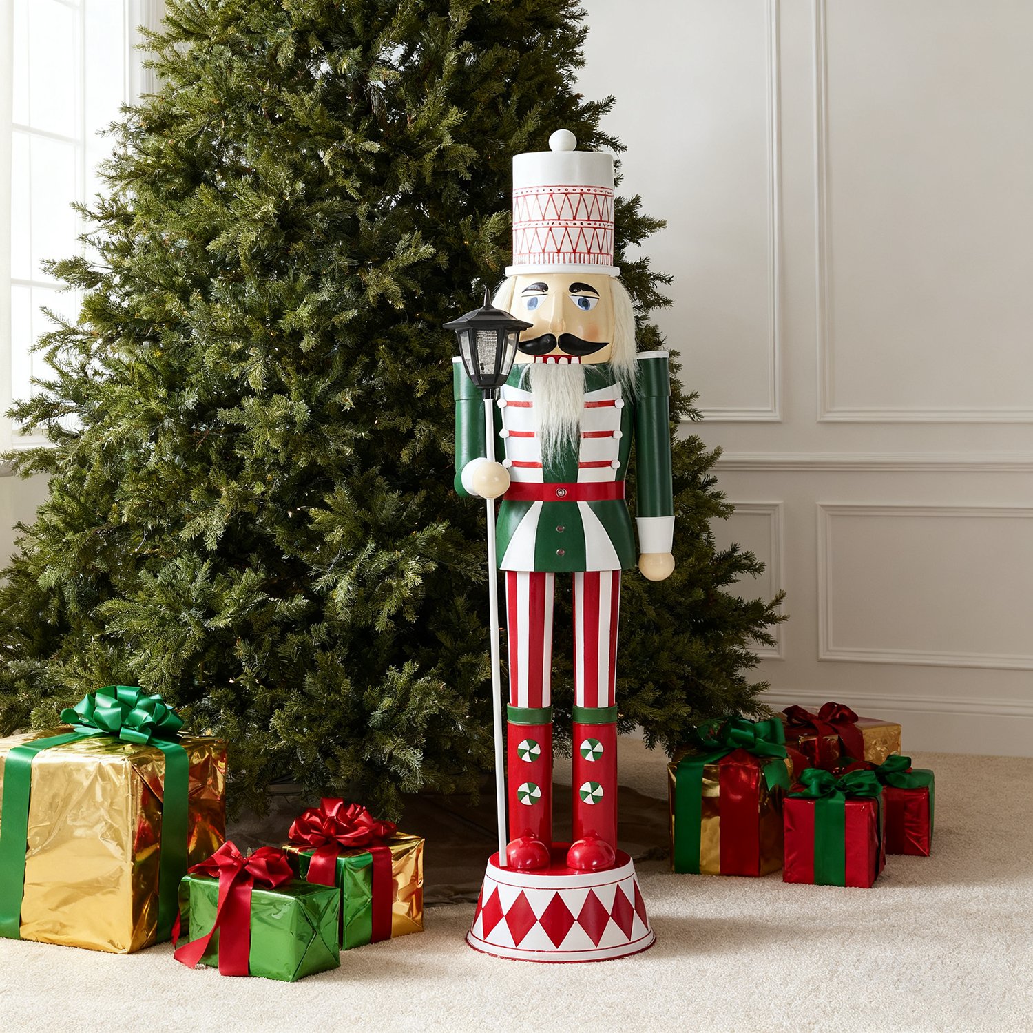 Classic Nutcracker Holiday Decor, Durable Construction - Green / Red / White - Image 13