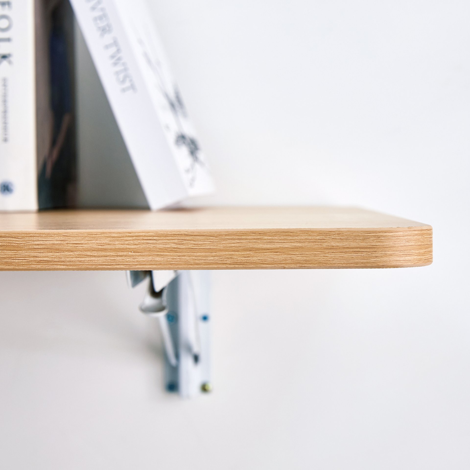 Laundry Room Folding Table Wall Mounted, Folding Table For Small Spaces, Fold Down Desk, Workbench, Addition To Garage & Shed - Burly Wood - Image 13