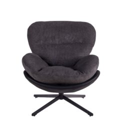 Modern Swivel Office Chair - Black / Dark Gray