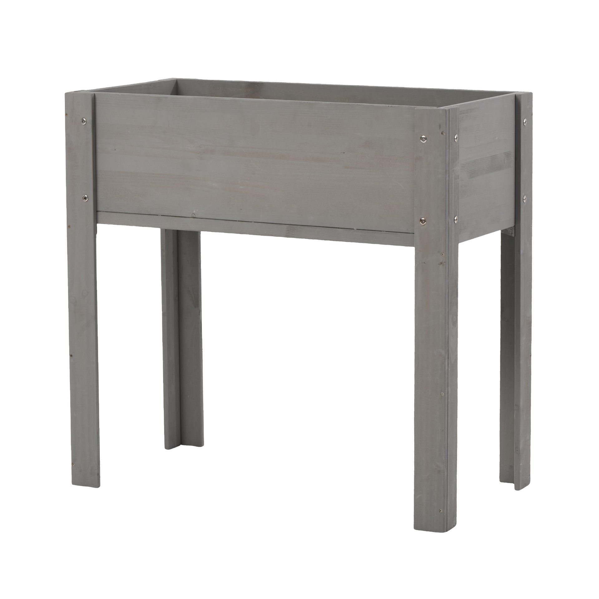 Raised Garden Bed With Legs, Elevated Planter Box For Outdoor Plants Flowers Fruits Vegetable Herb Growingg - Gray - Image 15