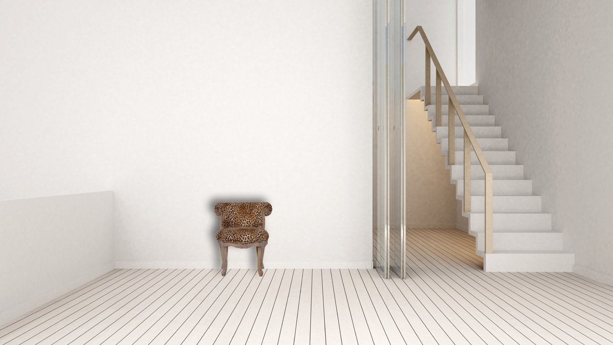 Leopard Print Studded Chair - Brown - Image 10