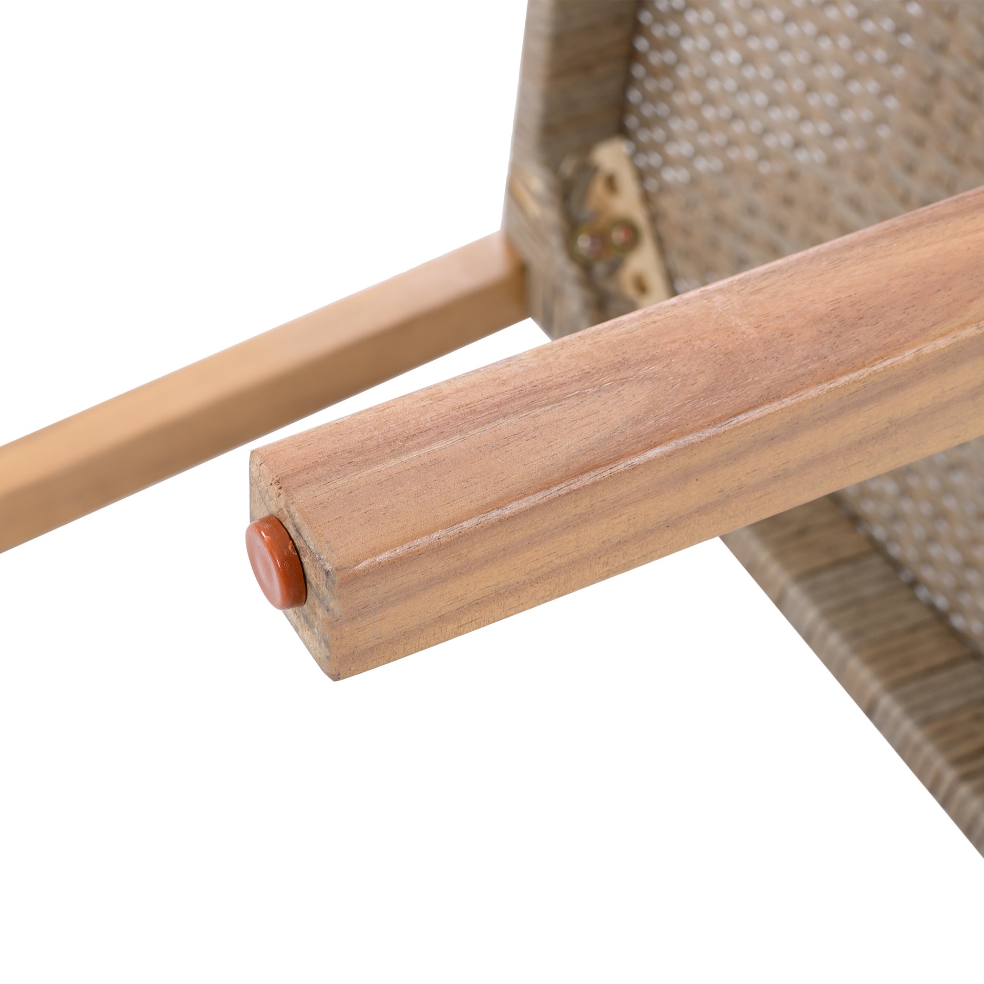 Outdoor Dining Chairs For Patios, Gardens (Set of 2) - Light Brown Multi / Light Teak - Image 12