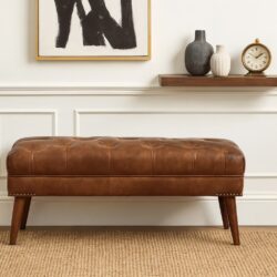Harbour - Leather Bench - Brown