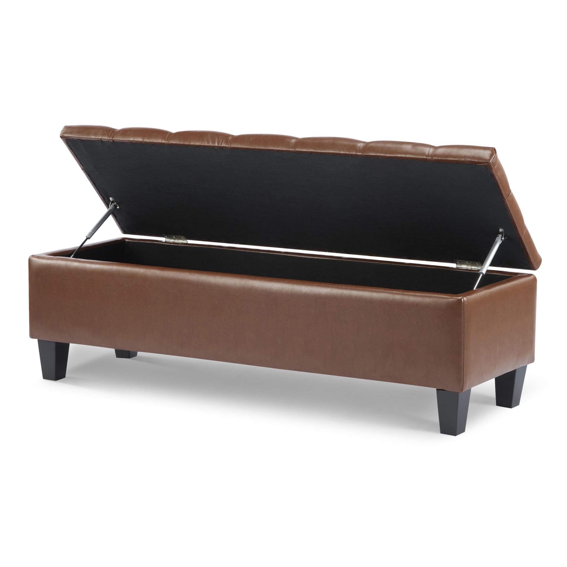 Ottoman Bench With Storage - Brown - Image 6