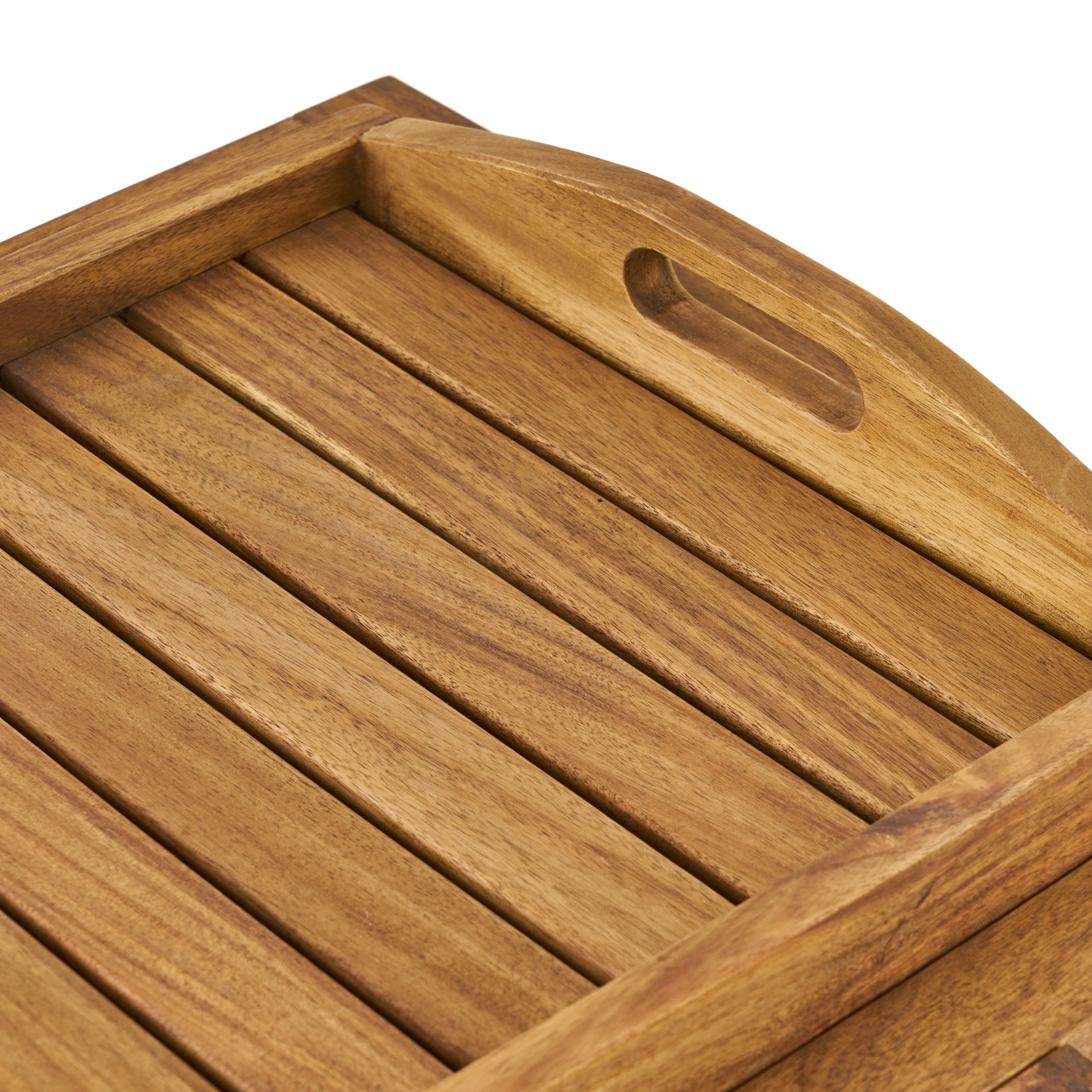 Riviera Bar Cart Stained Mobile With Wheels For Entertaining - Natural Stained - Image 13