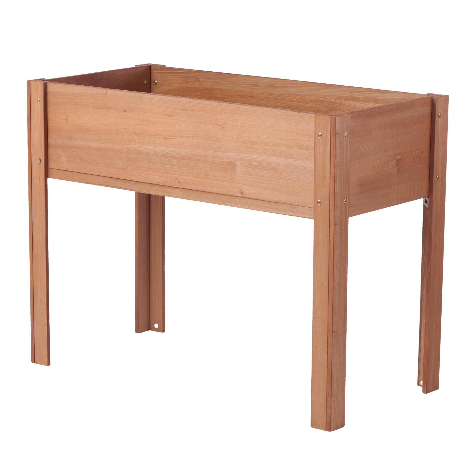 Raised Garden Bed & Legs, Elevated Planter Box For Outdoor Plants Flowers Fruits Vegetable Herb Growing - Coffee - Image 30