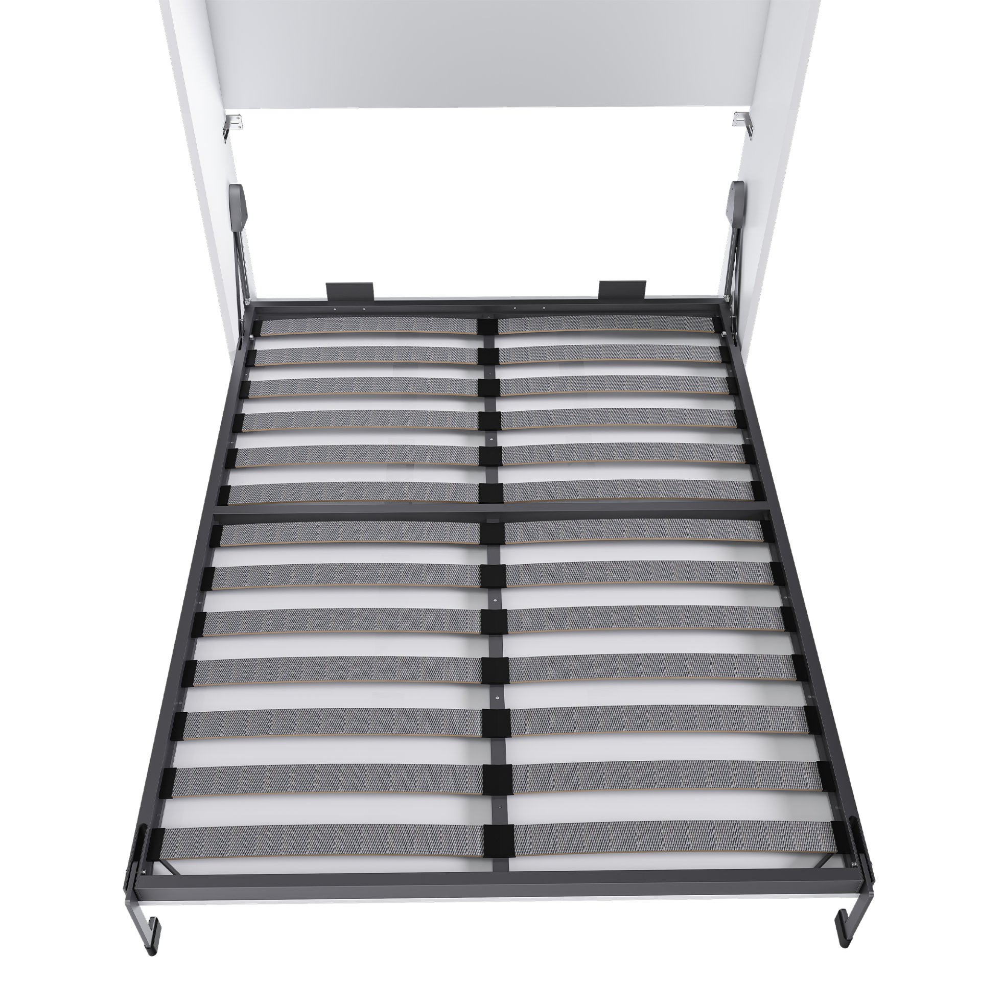 Queen Murphy Bed, Space Saving Design - White - Image 19