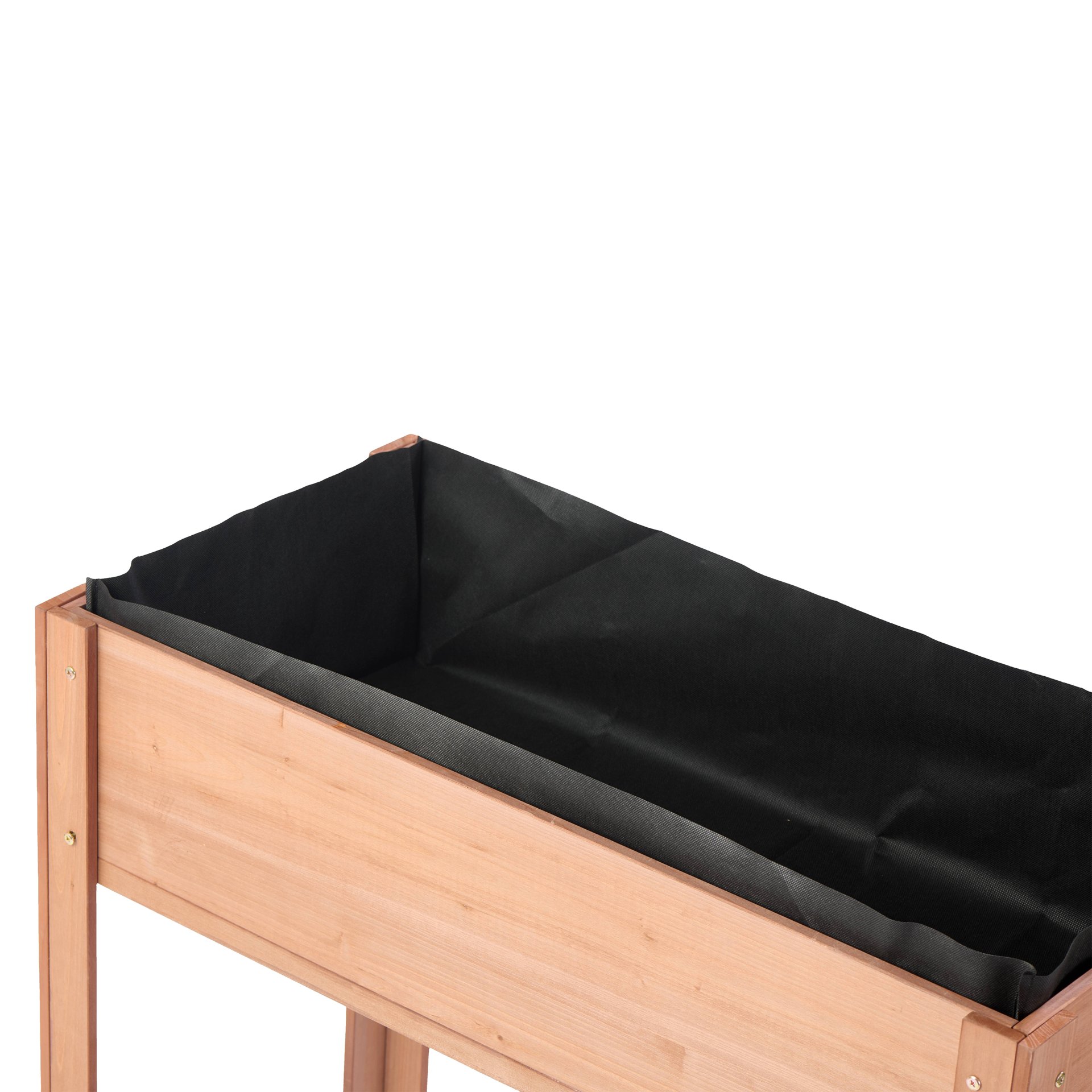 Raised Garden Bed & Legs, Elevated Planter Box For Outdoor Plants Flowers Fruits Vegetable Herb Growing - Coffee - Image 34