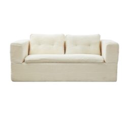 Multi Functional Sectional Sofa Bed With Independent Chaise Lounge And Functional Blanket - Beige