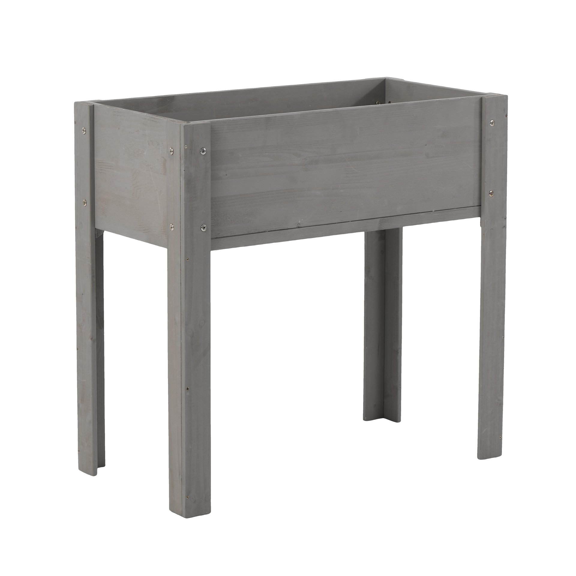 Raised Garden Bed With Legs, Elevated Planter Box For Outdoor Plants Flowers Fruits Vegetable Herb Growingg - Gray - Image 18