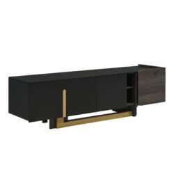 TV Stand And Coffee Table (Set of 2) - Black