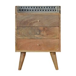 Inlay - Bone Gallery Back Nightstand - Brown