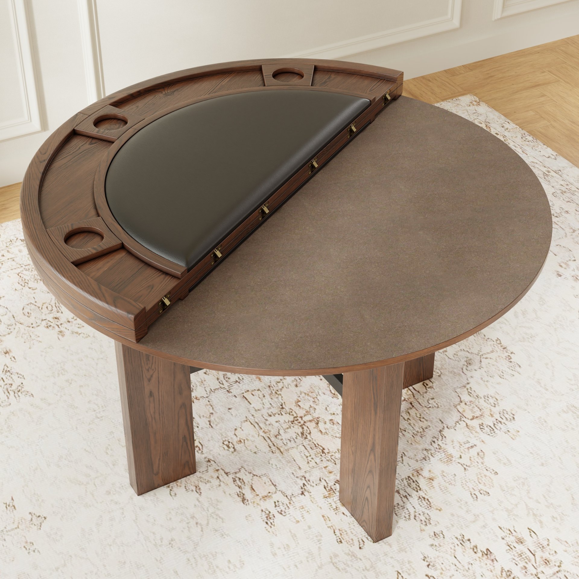 Gorman - Dining / Game Table - Walnut Brown - Image 10