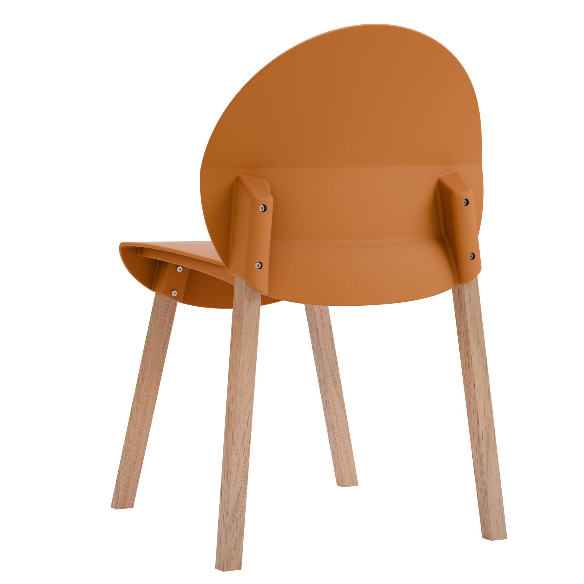 4 Piece Set Of Single Chairs With A Design Combining Modern And Traditional Elements, Durable And Comfortable - Tropical Orange - Image 19