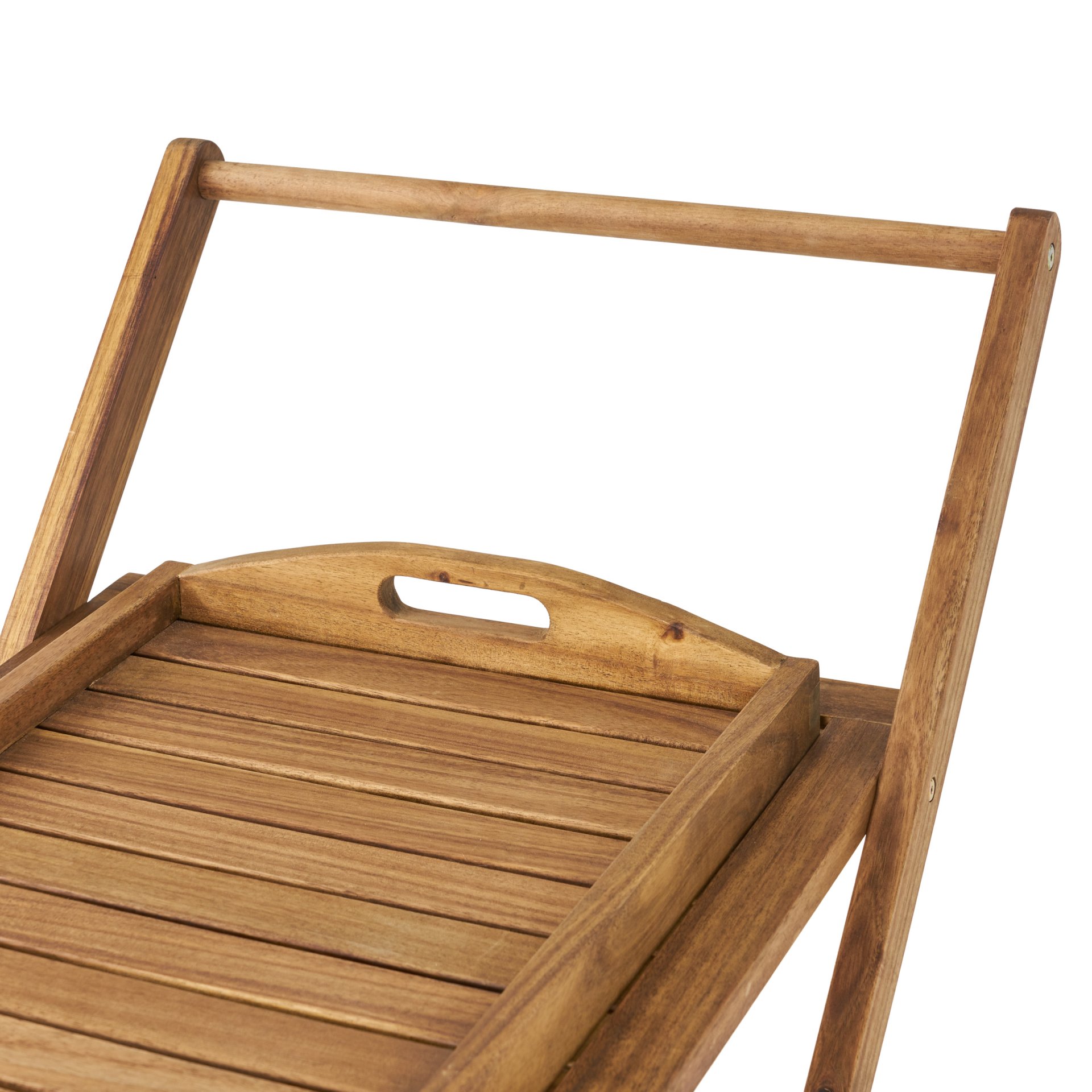 Riviera Bar Cart Stained Mobile With Wheels For Entertaining - Natural Stained - Image 12