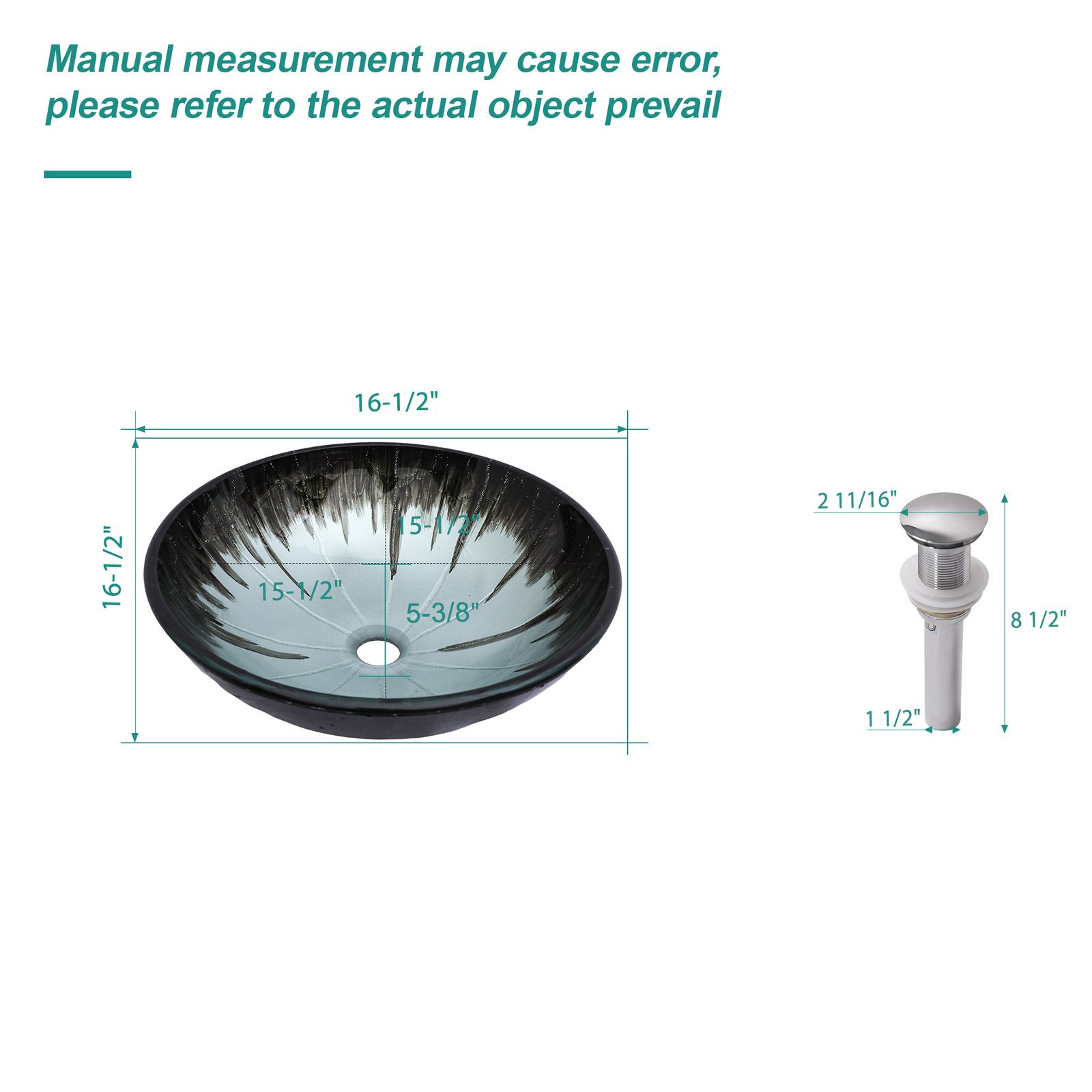 Crackle Vessel Sink With Pop Up Drain, Oval Bathroom Basin - Gray - Image 3