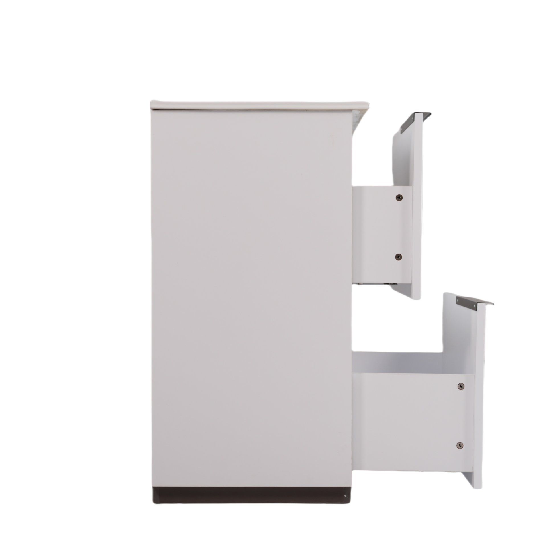 Fluted Bathroom Vanity With Sink, Full Extension Drawers, Soft Close Slides - White - Image 13