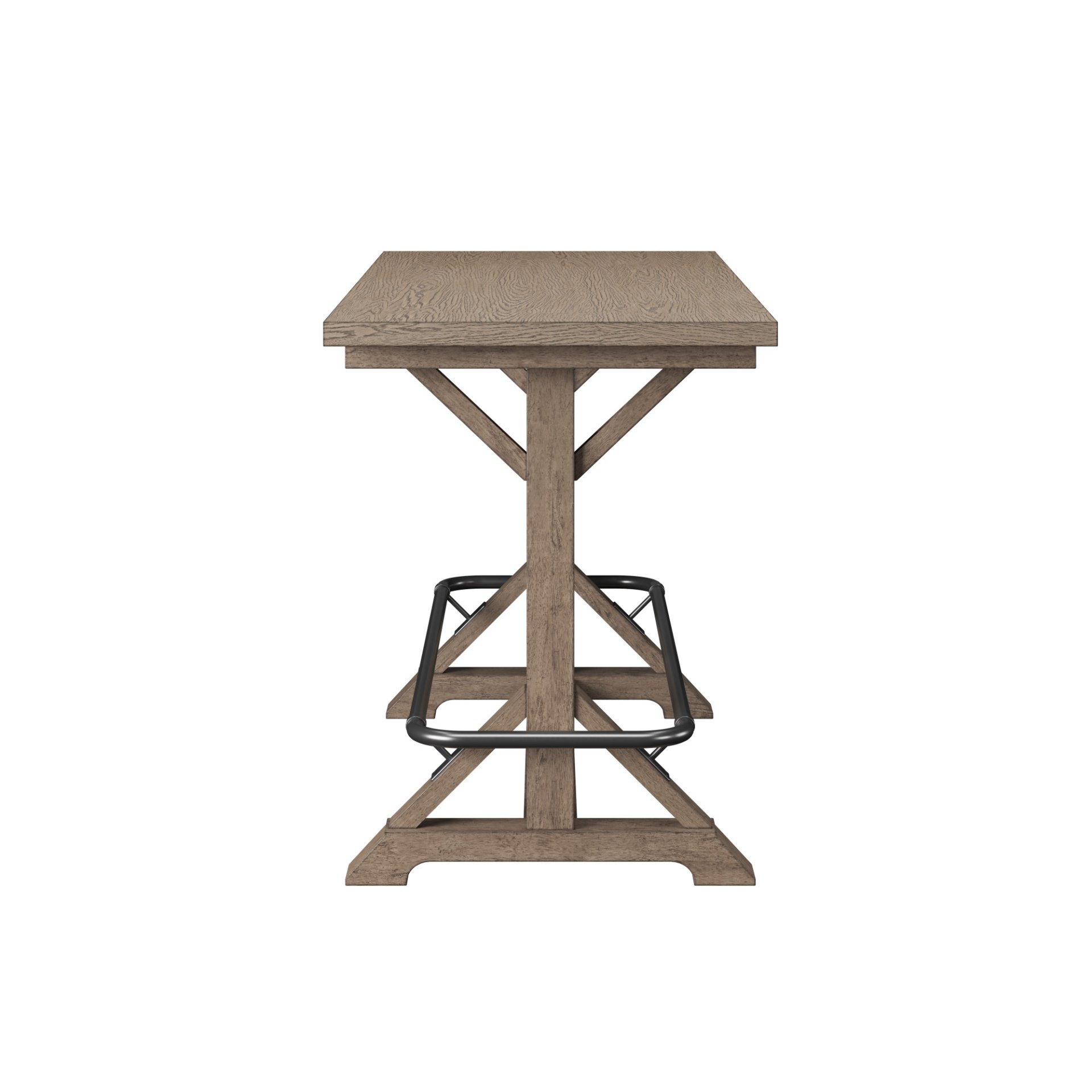 Bar Height Trestle Table - Brown - Image 5