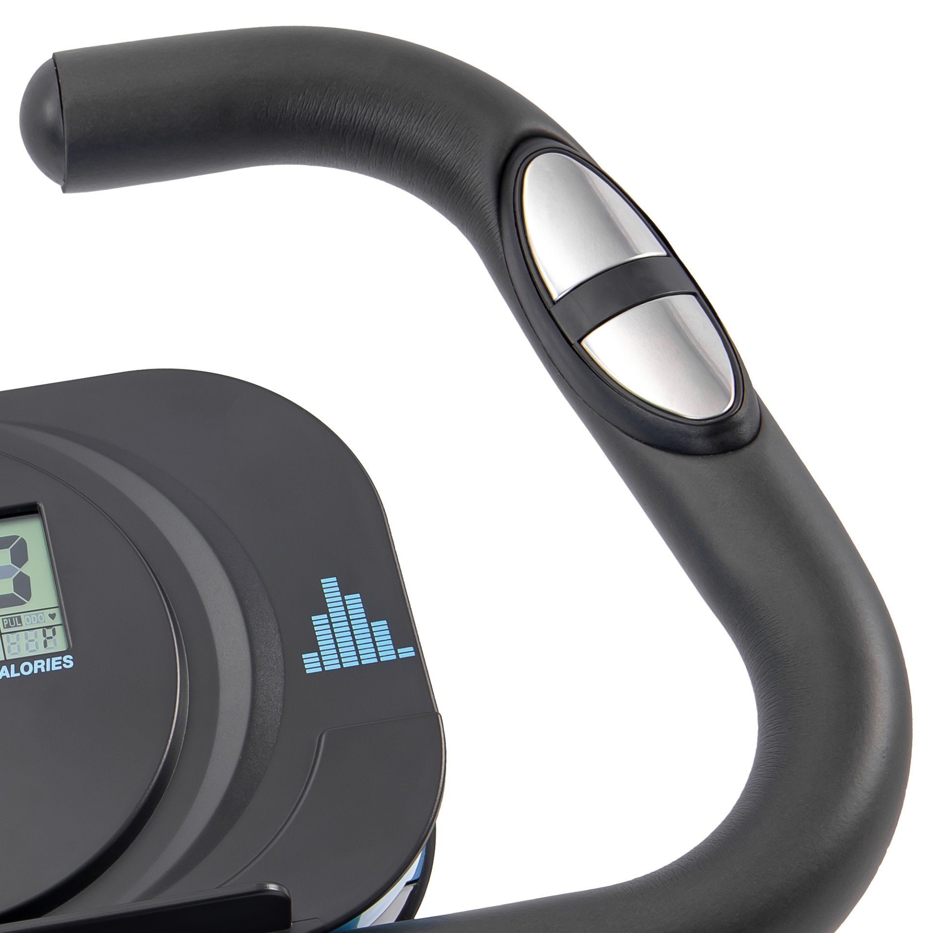 Workout Bikes, Folding Stationary For Home With 16 Level Magnetic Resistance, Indoor Exercise Equipment With Heart Rate Sensor & LCD Monitor - Light Blue - Image 19