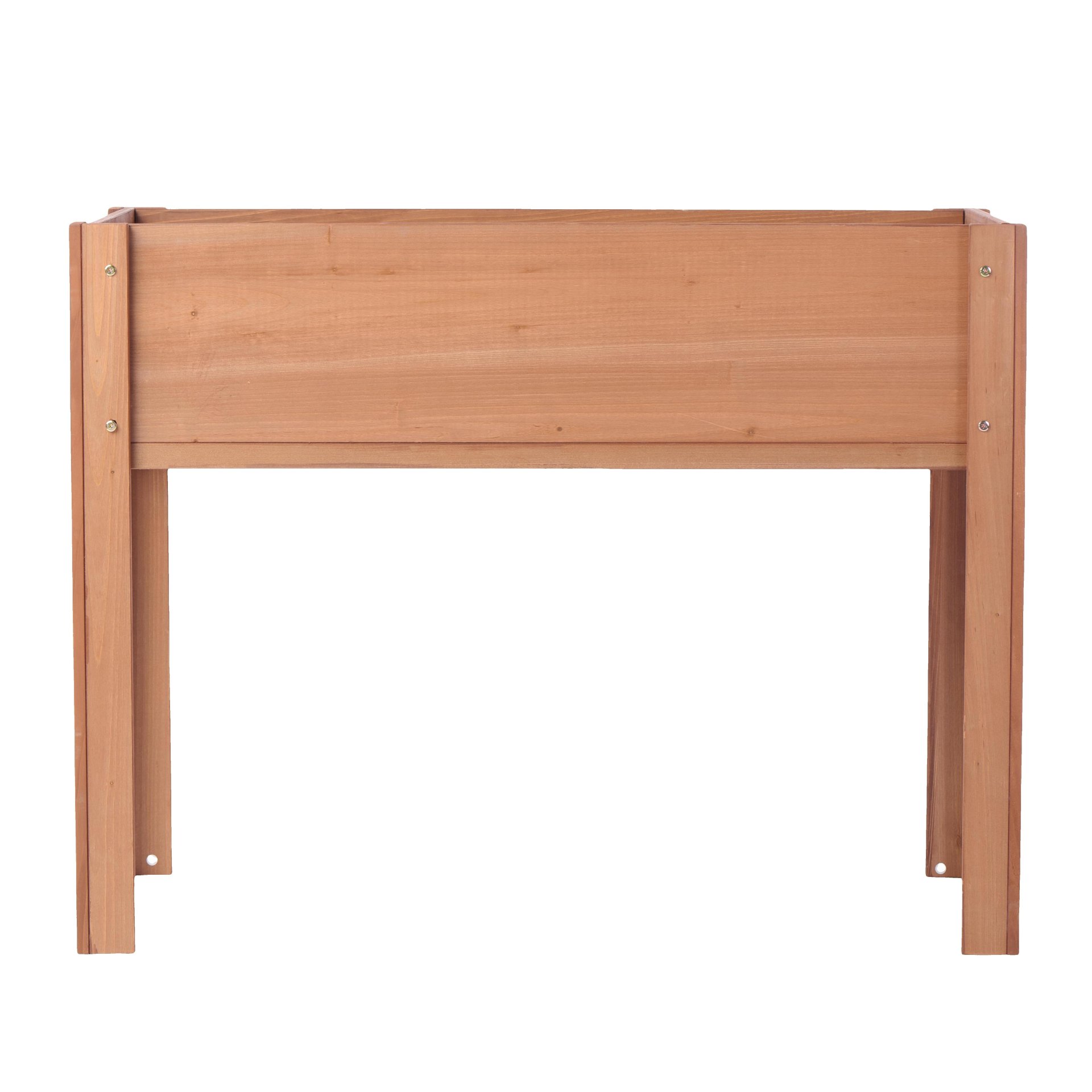 Raised Garden Bed & Legs, Elevated Planter Box For Outdoor Plants Flowers Fruits Vegetable Herb Growing - Coffee - Image 29